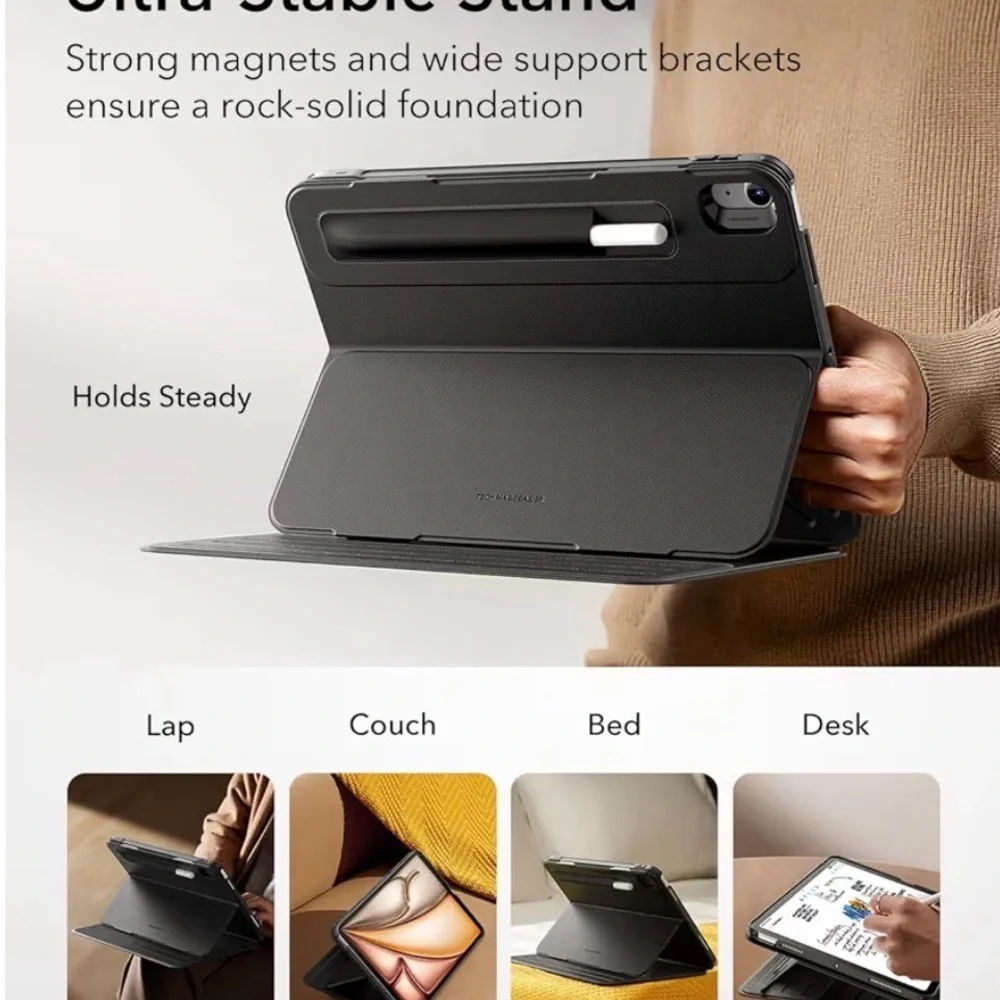 ESR For IPad Air 11 Inch Magnetic Tablet Case - Black